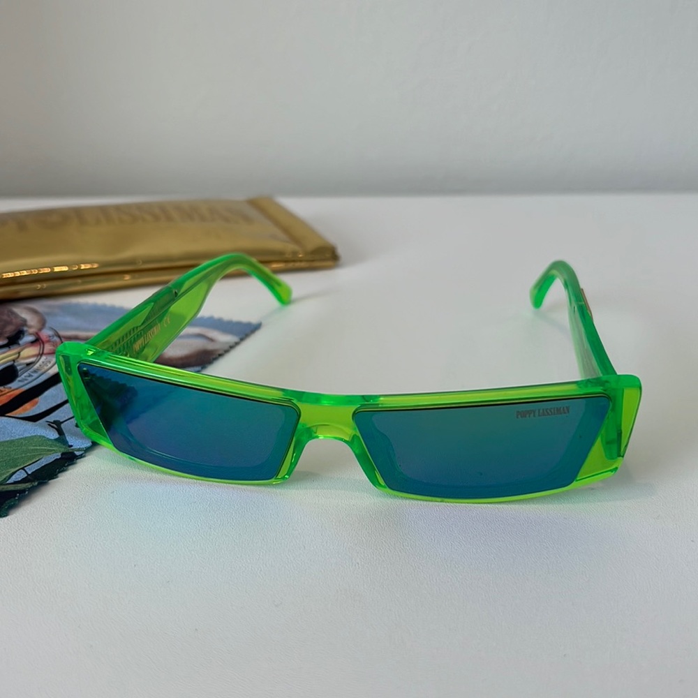 Poppy Lissiman studios Green Slim Sunglasses